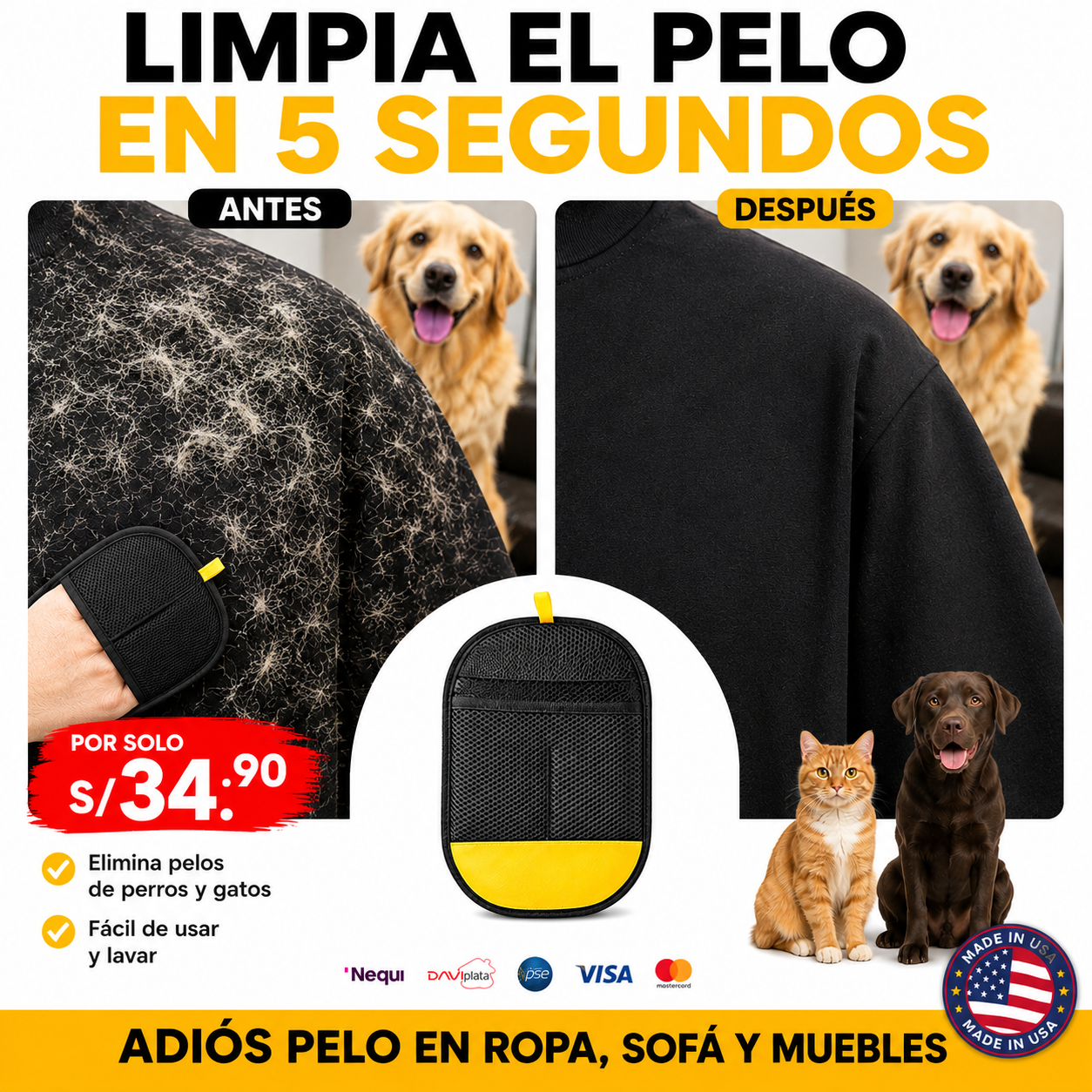 Guante Quita Pelusa